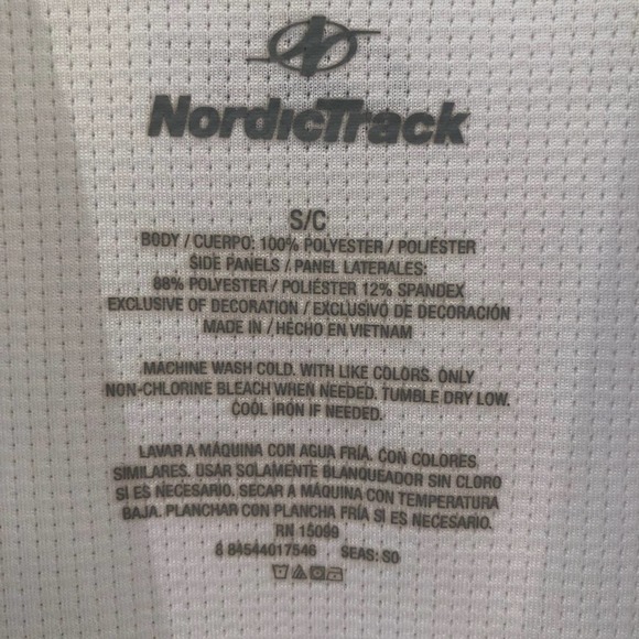 Nordic Track 1/2 Zip Top Long Sleeve Pullover Top Size Small - Picture 3 of 6